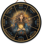Wheel of the Year Wooden Wall Plaque - Witch Pagan Wiccan Sabbat Decor