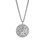 Dawapara Religious Solomon Necklace Magic Square Talisman Pendants Protection Wealth Amulet Stainless Steel Jewelry