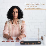 Wooden incense rack. Used for home decoration. Meditation Yoga