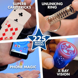 - 225 Amazing Magic Tricks for Kids - Mystical Magic Cards, Magic Theatre, Magic Wand + More
