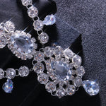 Bohemian Bridal Headband Crystal Waterdrop Headpiece Hair Chain for Women Wedding Rhinestone Forehead Jewelry Hair Accesories