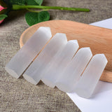 Selenite Tower Healing Stone for Meditation Crystal Healing Wand Selenite | Selenite Crystal Meditation | Selenite Tower Benefits Stones