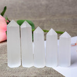 Selenite Tower Healing Stone for Meditation Crystal Healing Wand Selenite | Selenite Crystal Meditation | Selenite Tower Benefits Stones