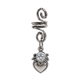 Magic Wicca~1pc Viking Spiral Hair Beads with Floral Charms for Hair Braids for Beard Hair Beads Cubic Zircon-Series