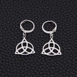 Magicun Viking~2018 new stainless steel Celtic knot Earrings for women 2pcs/set