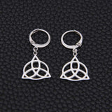 Magicun Viking~2018 new stainless steel Celtic knot Earrings for women 2pcs/set