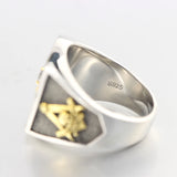 Vintage Scottish Rite Skull Crossbone 32 Degree Masonic Jewelry Sterling Silver Ring