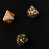 3 Pcs 8-Sided Rune Dice set Resin Assorted Polyhedral Dices Set Divination  Altar Runes Supplies For Witch Witchcraft Dices Tarot &Divination