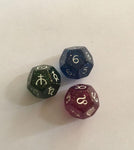 3 pcs 12 sides D12 Polyhedral Dice Astrological Creative tarot Dices Set Board game Divination Dice for EZ Constellation Games