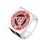 Magic Ring~316L  Vintage Men Masonic Rings Stainless Steel Jewelry Wedding Band for Men Retro Titanium Punk Rings HF464