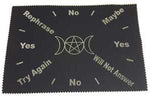 Witchcraft~8"x12" Triple Moon Pentagram Pendulum mat