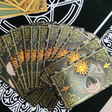 3D Gold Foil Tarot Card Hot Stamping  Board Game Card Divination