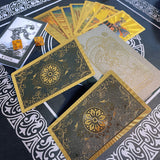 3D Gold Foil Tarot Card Hot Stamping  Board Game Card Divination