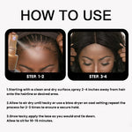 120ml Wig Spray Melting for Lace Glue Quick Drying Spray Long Lasting Invisible Lace Natural Melting Mousse Spray Lace Wig Glue