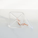 3inch Clear Quartz Crystal Singing Pyramid+Mallet Excellent Sound| |