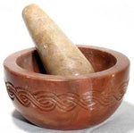 Witchcraft~LMS17 Celtic Soapstone Mortar & Pestle Set