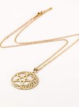Witchcraft~cooltime Stainless Steel Pentacle Pendant Necklace Pentagram Celtic Knot Star Circle Crescent Charm Jewelry
