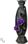 Magicun N.Giftware~Dragon Beauty Stick Anne Stokes Candle Holder NOW6853, Grey, Resin, One Size