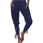 Medieval Renaissance Sexy Pirate Viking Costume Women Loose Beach Capris Band Trouser Harem Pants For Adult Plus Size