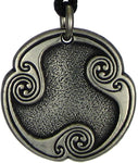 Soloman Pentant~Pewter Raidho Raido Rune of Psychic Communication Pendant Necklace