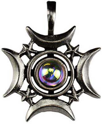 Witchcraft~Magic Crescents Rising Celestial Amulet