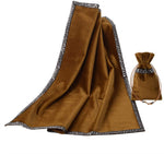 Altar Tarot Table Cloth Divination Wicca Velvet Cloth with Tarot Pouch Purple