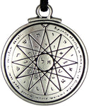 Soloman Pentant~Pewter Key of Solomon Talisman of Wisdom Pentacle Pendant
