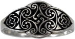 Soloman Pentant~Pepi Sterling Silver Cross of The Irish Goddess Dana Celtic Knot Ring (Size 4-12)