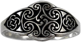 Soloman Pentant~Pepi Sterling Silver Cross of The Irish Goddess Dana Celtic Knot Ring (Size 4-12)
