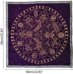 12 Constellations Tablecloth Astrology Tarot Divination Cards Table Cloth Tapestry  Altar Tarot Card Cloth Tablecloth