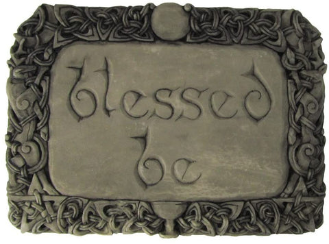 Magicun Altar~Blessed Be Wall Plaque Stone Finish