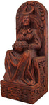 Magicun Altar~Dryad Design Seated Goddess Statue Wood Finish