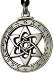 Soloman Pentant~Pewter Astrologer's Star Pendant Angel Necklace