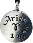 Soloman Pentant~Pewter Aries"The Ram" Zodiac Sign Astrology Pendant