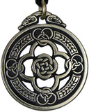 Soloman Pentant~Pewter Celtic Knot Warrior Shield Pendant Necklace