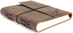 Witchcraft~Leather Journal Writing Notebook - Rustic Handmade Leather Bound Journals for Men and Women - Unlined Paper 240 Pages, Leather Book Diary Notebook (Brown, 7 x 5)