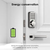 Keypad Keyless Entry Smart Electronic Digital Deadbolt Door Lock for Front Door - Satin Nickel
