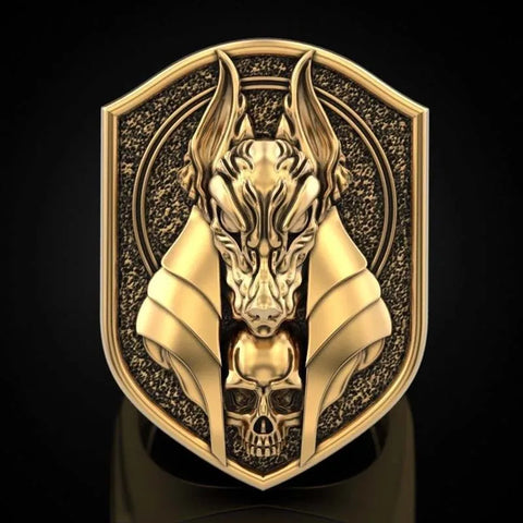 Anubis Egyptian Ring