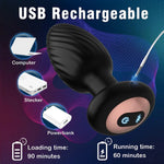 360 Rotation Vibrating Anal Plug 7 Speeds Remote Control Butt Plug Vibrator Prostate Massage Buttplug Sex Toys For Men Women