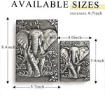 Witchcraft~Leather Journal Writing Notebook - Antique Handmade Leather Daily Notepad Sketchbook, Elephant Gift For Men & Women, Travel Diary & Notebooks to Write in (Silver, A5)