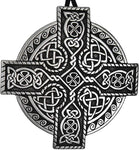 Soloman Pentant~Pewter Large Celtic Knotwork Irish Kings Cross Pendant - 2.5 Inches Tall