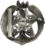 Magicun Altar~Pewter Crescent Raven Wiccan Pentacle Belt Buckle