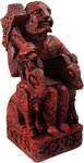 Magicun Altar~Dryad Design Seated Norse God Thor Statue Wood Finish