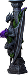 Magicun N.Giftware~Dragon Beauty Stick Anne Stokes Candle Holder NOW6853, Grey, Resin, One Size