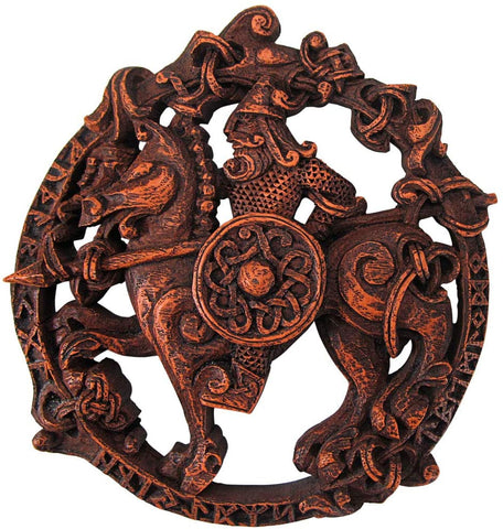 Magicun Altar~Norse God Odin Plaque Wood Finish