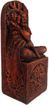 Magicun Altar~Dryad Design Seated God Statue Wood Finish
