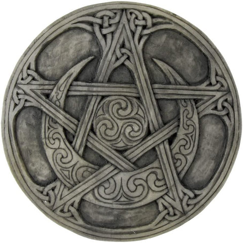 Magicun Altar~Moon Pentacle Plaque Stone Finish