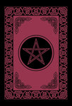 Witchcraft~Pentagram Tapestry Red & Black 72" x 108"
