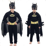 Children Boys Bat Man Costume Batboy Fancy Dress Tutu Super Kids Hero Cosplay Halloween Costume Outfits Comic Masquerade Evening