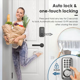 Keypad Keyless Entry Smart Electronic Digital Deadbolt Door Lock for Front Door - Satin Nickel
